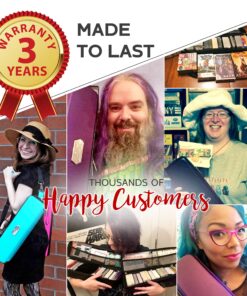 Quiver Time Black Quiver Card Carrying Case - Playing Card Case Holder for Trading Cards, MTG Card Storage Bag Deck Box Card Case (+Wrist & Shoulder Strap, Dividers + 100 Apollo Card Sleeves) 28 91m2nyc7YBL