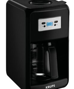 KRUPS Coffee Maker, Coffee Machine, LED Control Panel, 12 Cups, Black 13 91m5bCRzQpL