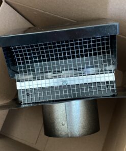 Builder's Best 084635 Galvanized Steel Roof Vent Cap with Damper & Removable Screen, 4" Diameter Collar, Black (Discontinued) Discontinued 8 91mAmmW8OL