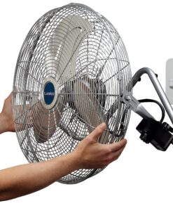 Lasko High Velocity Max Performance Floor Fan with Wall mount Option, 3 Powerful Speeds, Pivoting Fan Head for Home, Garage, Attic, 20", Black, 2265QM 31 91mF84FgpL