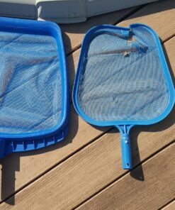 Swimline 8039 Premium Extra Strong Leaf Skimmer Net Head Cleaner for Swimming Pool Spa Fountain Pond Hot Tub Leaves Bugs Debris Fine Cleaning Maintenance, Heavy Duty Large, Blue Premium (Molded) 36 91mI 7AyKgL