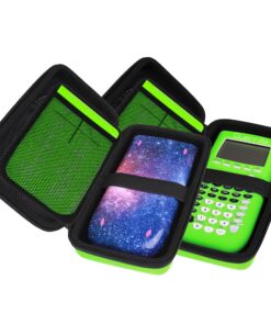 Guerrilla Hard Travel Case for TI-83 Plus, TI-84 Plus, TI-84 Plus Color Edition, TI-89 Titanium, TI-Nspire CX&CX CAS,HP50G Graphing Calculators + Guerrilla's Essential Calculator Accessory Kit, Green 11 91mLQg0UZ8L