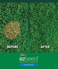 Scotts EZ Seed Dog Spot Repair Sun and Shade - 2 Lb., Mulch, Seed and Soil Amendment with Protectant and Tackifier, Repairs Pet Spots 2 lb. 1 Pack 33 91mYbVlr7wL