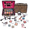 SHANY Carry All Makeup Train Case with Pro Makeup Set, Makeup Brushes, Lipsticks, Eye Shadows, Blushes, Powders, and more - Reusable Makeup Storage - Premium Gift Packaging - Leopard 15 91meK38UMEL