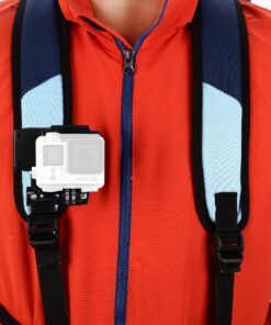 Sametop Backpack Strap Mount Quick Clip Mount Compatible with Gopro Hero 12, 11, 10, 9, 8, 7, 6, 5, 4, Session, 3+, 3, 2, 1, Hero (2018), Fusion, Max, DJI Osmo, Xiaomi Yi Action Cameras 34 91mgoi l0zL