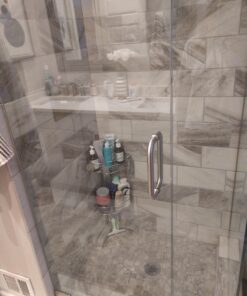 simplehuman Corner Shower Caddy, Stainless Steel and Anodized Aluminum 51 91mjD8NPcmL