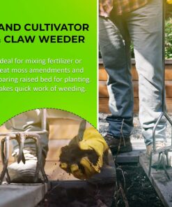 Yard Butler Twist Tiller garden cultivator & hand tiller heavy duty garden claw hand tool - ITNT-4 23 91mq0DSkp2L