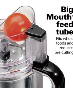 Hamilton Beach Stack & Snap Food Processor and Vegetable Chopper, BPA Free, Stainless Steel Blades, 12 Cup Bowl, 2-Speed 450 Watt Motor, Black (70725A) 31 91mz2uMB2bL