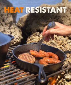 Tapirus 5 Spork Of Steel Utensils Set | Durable & Rust Proof Stainless Steel | Spoon, Fork & Knife Flatware | For Camping, Fishing, Hunting & Outdoor Activities | With Bottle Opener & Carrying Case 38 91n4O7yGYJL