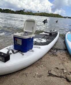 SereneLife Inflatable Stand Up Paddle Board (6 Inches Thick) with Premium SUP Accessories & Carry Bag | Wide Stance, Bottom Fin for Paddling, Surf Control, Non-Slip Deck | Youth & Adult Standing Boat Marine Blue 59 91nAg fbMYL