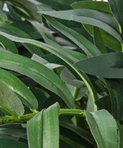 Nearly Natural 6718 35in. Double Bamboo Palm with Decorative Planter Silk Plant,Green Green 35in. 20 91nFuLd7LS