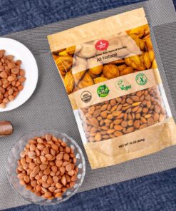 Mighty Apricot USDA Organic Bitter Apricot Kernels(1LB) 16oz, Natural Raw Bitter Apricot Seeds, Vegan, Non-GMO, Gluten Free, Great source of Vitamin B17 and B15 1 Pound (Pack of 1) 20 91nFwqw5v2L