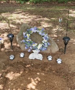 IdeaWorks JB7356 Solar Paw Print Outdoor Lights, Black 35 91nGaBFJ0L