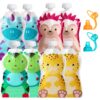 ChooMee Reusable Baby Food Storage Pouches, 5 oz + SoftSip Pouch Tops | Ideal for Baby Food, Smoothies and Purees | Secure Double Lock Zipper, Wide Bottom, BPA Free | SnakPack FreshSquad, 10 CT 8 Pouch + SoftSip OA 19 91nJ3iiDWEL