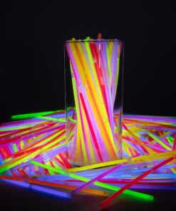 SCS Direct Glow Bracelets1(00pc) Wholesale Pack of Glow Sticks w Connectors-Non-Toxic, Long 8-12 Hour Lifespan-Safe Trick Or Treating Lights, Non-Candy Treats, Neon Headband, Camping Summer Camp Party 23 91nJY0aR7RL