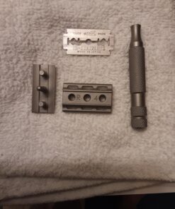 ROCKWELL RAZORS 6S Stainless Steel Double-Edge Safety Razor with 6 Adjustable Shave Settings and 5 Blades, 8 Piece Set, Silver 43 91nKZ9HuJL