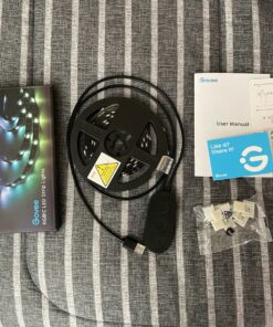 Govee TV LED Backlight with APP Control, Music Sync, Scene Modes, 6.56FT with RGBIC Color Changing for 30-50 inch TVs, USB Powered 38 91nQDCFG02L