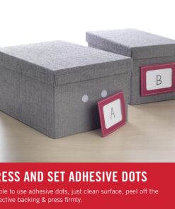 VELCRO Brand Dots with Adhesive White | 200 Pk | 3/4" Circles | Sticky Back Round Hook and Loop Closures for Organizing, Arts and Crafts, School Projects, 91824, 200Pk 22 91nV y67NfL