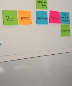 Post-it Super Sticky Notes, 3x3 in, 24 Pads, 2x the Sticking Power,Energy Boost Collection, Bright Colors (Orange, Pink, Blue, Green), Recyclable 57 91nVOziWTtL