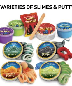 Alternative view of NATIONAL GEOGRAPHIC Mega Slime Kit & Putty Lab - 4 Types of Slime Plus 4 Types of Putty Including Magnetic Putty, Slime Kit for Boys and Girls, Sensory Putty Toy & Science Kit (Amazon Exclusive)