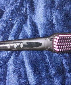 Enhanced Ceramic Hair Straightener Brush by MiroPure, 2-in-1 Ionic Straightening Brush with Anti-Scald Feature, Auto Temperature Lock & Auto-Off Function (Black) 58 91nWkUWCgZL 1