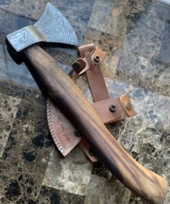 DIST AX-257, Custom Handmade Damascus Steel 13.00 Inches Axe - Gorgeous and Solid Rose Wood Handle 8 91nX4ZwooTL