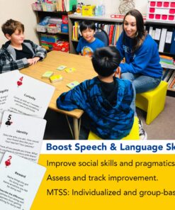 52 Essential Conversations by Harvard Educator for Home, Therapy, Speech, School Classroom - Conversation Cards for Kids, Family, Teacher & Counselor to Build Growth Mindset & Communication Skills Conversation Skills 16 91nYRCT3PaL