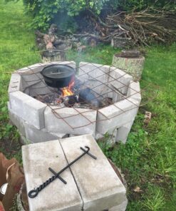 Lodge Camp Dutch Oven Lid Lifter. Black 9 MM Bar Stock for Lifting and Carrying Dutch Ovens. (Black Finish) 17 91njWoJah1L