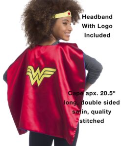 Rubie's Super Hero Cape Set Officially licensed DC Comics Assortment 4 Capes, 2 Masks, and 2 Headbands, One Size (Amazon Exclusive) Girls 16 91nk3VFgyRL