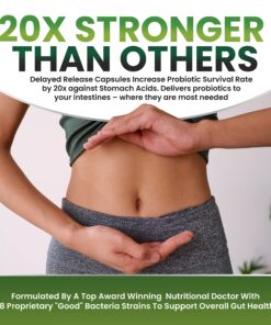 Probiotic, Probiotics for Women Men Adults Probiotics for Digestive Health, Immune Support Probiotic Supplement With Organic Prebiotics And Probiotics & Lactobacillus Gasseri Mens & Womens Gut Health 22 91nuG1DLYL