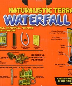 Alternative view of Naturalistic Terrarium Waterfall Kit