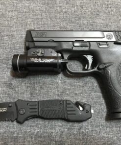 Smith & Wesson SWFR2S 8in High Carbon S.S. Folding Knife with 3.3in Tanto Point Serrated Blade and Aluminum Handle for Outdoor, Tactical, Survival and EDC Box 31 91nxj0g1JaL