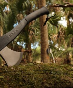 Schrade SCAXE2L 15.7in Large Survival Axe with 4.2in Stainless Steel Blade and Glass Fiber PA and TPR Rubber Handle for Outdoor Survival Camping and Everyday Tasks Standard Packaging 25 91o1h1mth L
