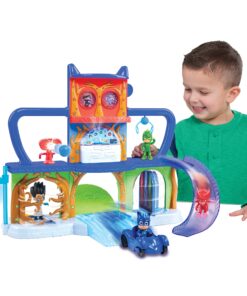 PJ Masks Deluxe Headquarters Playset, Kids Toys for Ages 3 Up by Just Play retail_packaging Single 34 91o1nZuLIGL