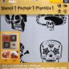 FolkArt Laser Stencil, Skull Set 32 91o95LDAInL