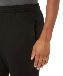 Amazon Essentials Men's Closed Bottom Fleece Sweatpants (Available in Big & Tall) Medium Black 11 91oAoceEvGL