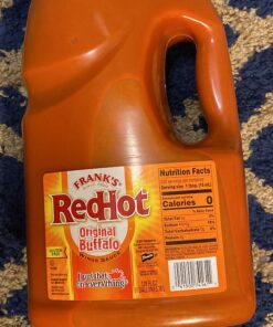 Frank's RedHot Original Buffalo Wings Sauce, 1 gal - 1 Gallon Bulk Container of Buffalo Hot Sauce with a Bold, Spicy Flavor Perfect for Wings, Dressings, Dips and More 128 Fl Oz (Pack of 1) 32 91oFAMjAcjL