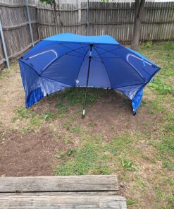 Sport-Brella Super-Brella SPF 50+ Sun and Rain Canopy Umbrella for Camping, Beach and Sports Events (8-Foot, Blue) 35 91oFMr5VYL