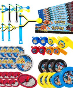 amscan Pikachu & Friends Mega Mix Value Pack, Party Favor,Favor Pack,48-Count