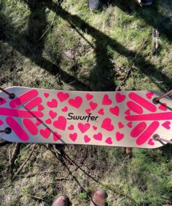 Swurfer Stand Up Tree Swing, Outdoor Swing - Swingset Outdoor for Kids with Adjustable Handles, Outdoor Swing for Kids, Outdoor Play, Durable, Weatherproof, Easy Installation, 200lbs, Ages 6 and Up Brown/Green 24 91oIc8OvciL