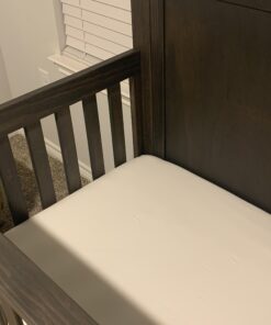 Burt's Bees Baby - Fitted Crib Sheet, Solid Color, 100% Organic Cotton Crib Sheet for Standard Crib and Toddler Mattresses (Cloud White) Cloud White 28 91oKKDuCCmL