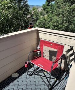 GCI Outdoor Freestyle Rocker Portable Rocking Chair & Outdoor Camping Chair Red 21 91oOVxtXMrL