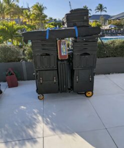 Rock-N-Roller R2RT (Micro) 8-in-1 Folding Multi-Cart/Hand Truck/Dolly/Platform Cart/26" to 39" Telescoping Frame/350 lbs. Load Capacity, Black 61 91ocGx1L9XL