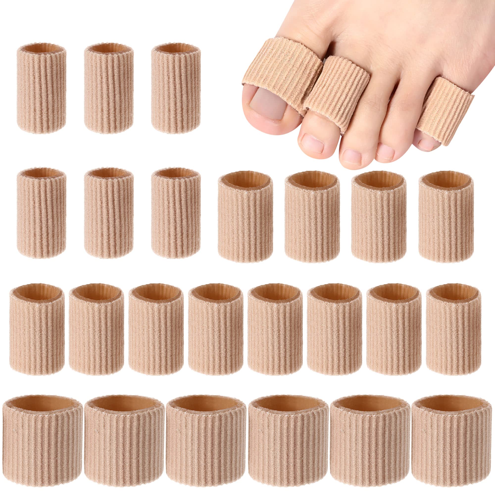 24 Pieces Toe Tubes 0.98 Inches Toe Cushion Tube Corn Pads for Toes Sleeves Soft Gel Protectors for Cushions Corns Blisters Calluses Toes and Fingers 3 Size (Brown) Brown 1 24 Pieces Toe Tubes 0.98 Inches Toe Cushion Tube Corn Pads for Toes Sleeves Soft Gel Protectors for Cushions Corns Blisters Calluses Toes and Fingers 3 Size (Brown) Brown