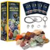NATIONAL GEOGRAPHIC Rock Tumbler Refill Kit - 1 Lb. Jasper Rocks for Tumbling - 8 Varieties including Mookaite and Kabamba - Rock Tumbler Supplies include Rock Tumbler Grit and Jewelry Accessories Jasper Mix 18 91ofRnzrWQL