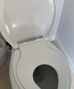 WSSROGY Elongated Toilet Seat with Built in Potty Training Seat, Magnetic Kids Seat and Cover, Slow Close, Fits both Adult and Child, Plastic, White 31 91ohep8 gQL