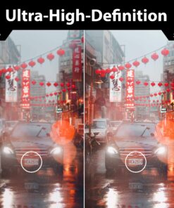 Rexing V1P 3rd Generation Dual 1080p Full HD Front and Rear 170 Degree Wide Angle Wi-Fi Car Dash Cam with Supercapacitor, 2.4" LCD Screen, G-Sensor, Loop Recording, Mobile App V1P Gen3 26 91oislGVEtL