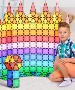 PicassoTiles 100 Piece Set 100pcs Magnet Building Tiles Clear Magnetic 3D Blocks Construction Playboards, Creativity Beyond Imagination, Inspirational, Recreational, Educational Conventional 36 91okcitXFkL