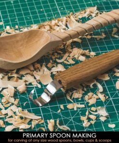 BeaverCraft Wood Carving Hook Knife SK1 for Carving Spoons Kuksa Bowls and Cups Spoon Carving Tools Basic Crooked Knife for Professional Spoon Carvers and Beginners Right-Handed Hook Knife 33 91olFYrEMrL