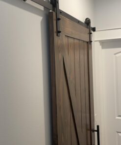 SMARTSTANDARD 6.6 Feet Heavy Duty Sturdy Sliding Barn Door Hardware Kit -Smoothly and Quietly -Easy to Install -Includes Step-by-Step Installation Instruction Fit 40" Wide Door Panel (J Shape Hanger) 39 91otzChQGL